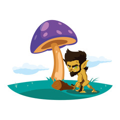 caveman gnome in the camp magic character