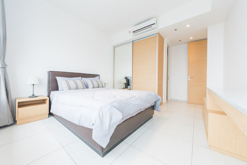 Fototapeta na wymiar Bedroom and Modern Loft style
