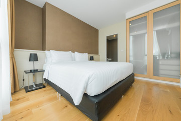 White bedroom interior 