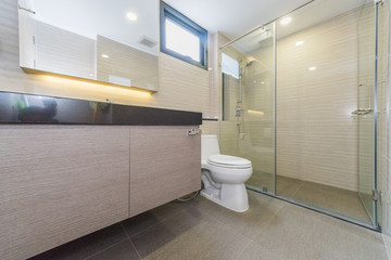 Modern bathroom in luxury house 