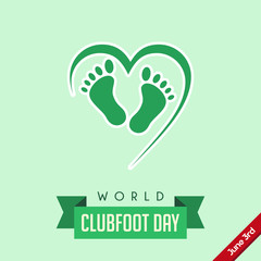 Vector Background for International Clubfoot Day 