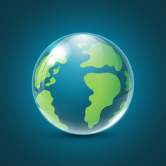 World environment day sign on blue background.