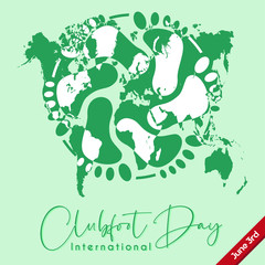 Vector Background for International Clubfoot Day 