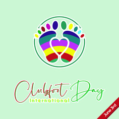 Vector Background for International Clubfoot Day 