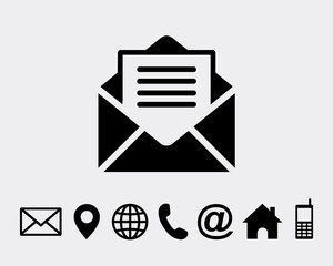 Mail Icon Symbols vector icon for 