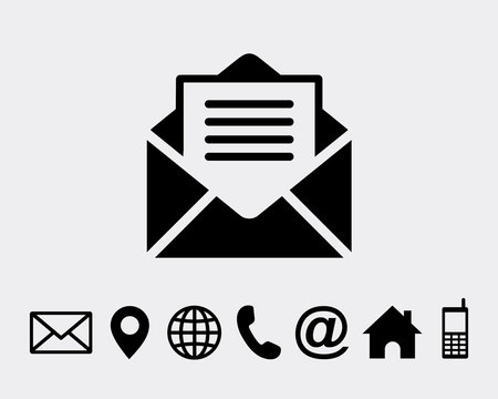 Mail Icon Symbols vector icon for 