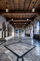 Heraklion, Crete Island / Greece. Venetian Loggia building interior view. It is the building that houses the town hall of Heraklion city today.