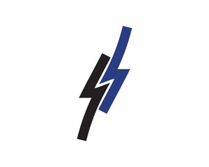 electric Vector lightning icon logo and symbols