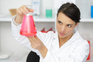 working with liquid in a lab