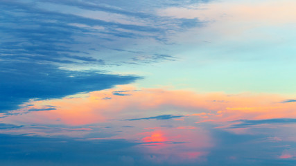 Sunset sky background