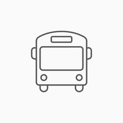 bus icon, transport vector