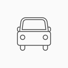 car icon, automobile vector