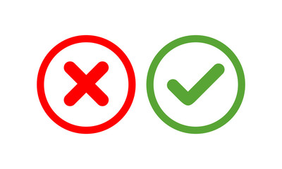 Checkmark vector icon, approved symbol vector