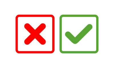 Checkmark vector icon, approved symbol vector