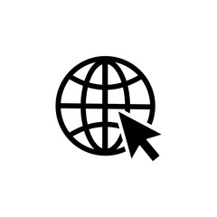 go to web icon symbol vector