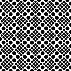 Black and white seamless retro circle pattern background design