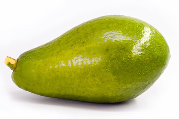 Exotic fruit perfect for advertising use. Typical Brazilian fruit known as avocado, in isolated background in high resolution photo.