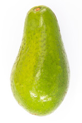 Exotic fruit perfect for advertising use. Typical Brazilian fruit known as avocado, in isolated background in high resolution photo.