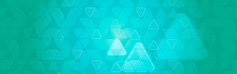 Fototapeta premium Abstract of technology triangle pattern on gradient blue background