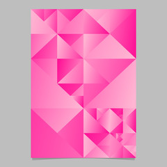 Triangle background - abstract polygonal vector brochure template