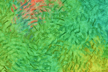 Abstract painting impressionism wall art print example with oil imitation in Vincent Van Gogh style. Artistic contemporary design decor elements. Pop modern abstraction with vibrant bright strokes.