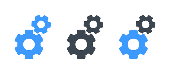 Engineering icon vector - Flat setting vector illustration