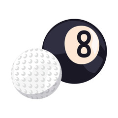 golf and billiards ball sport