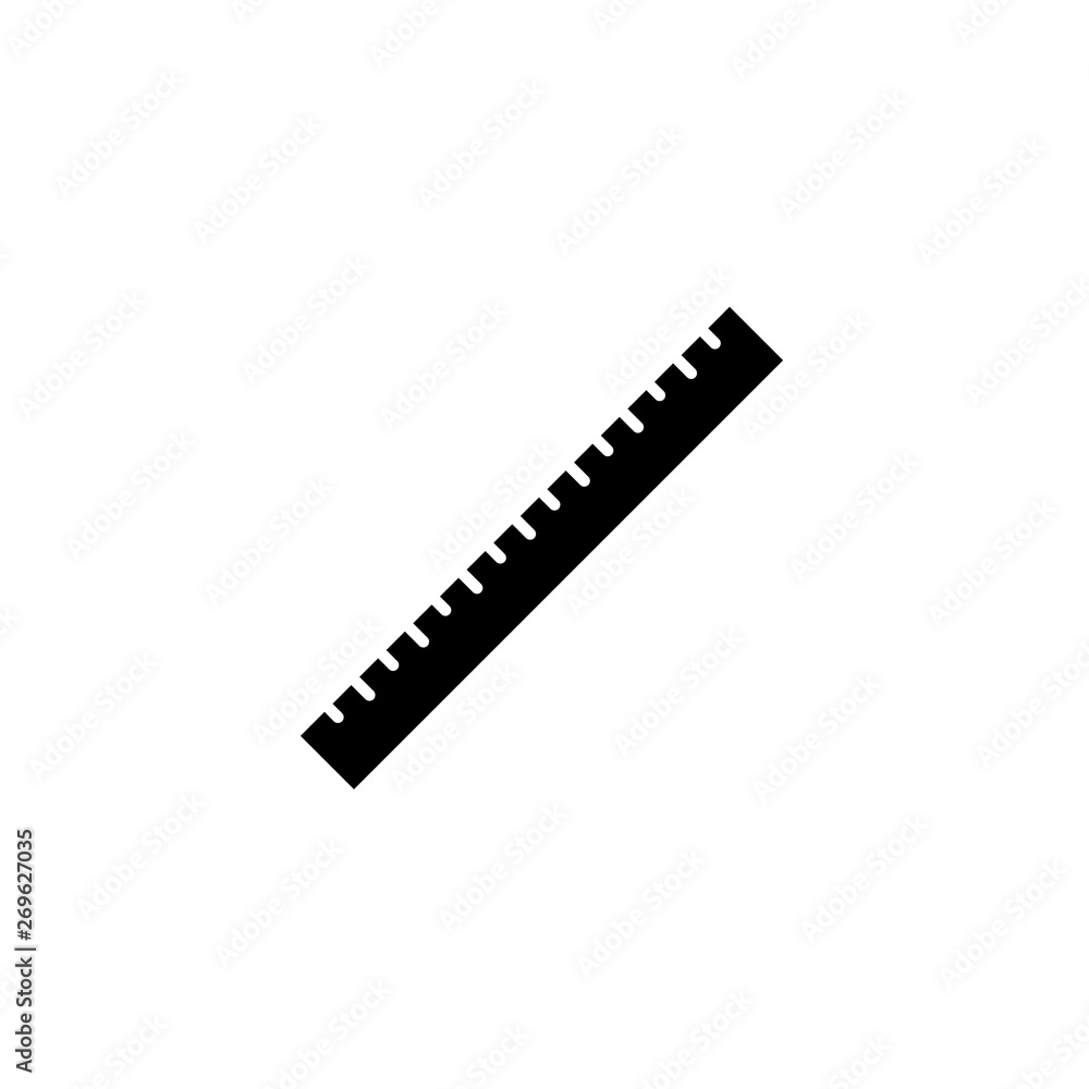 Poster ruler, school black and gray. realistic effect. subject for drawing or geometry. vector design eleme