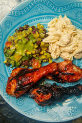 Grilled Barbecue Chicken Drumsticks