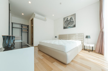 Fototapeta na wymiar Real Luxury Interior design in bedroom