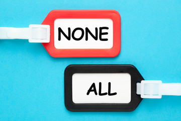 All None Concept