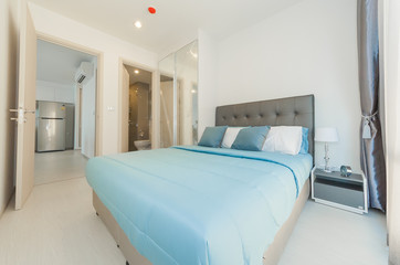 New modern bedroom in a apartment