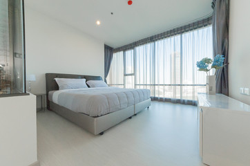 New modern bedroom in a apartment