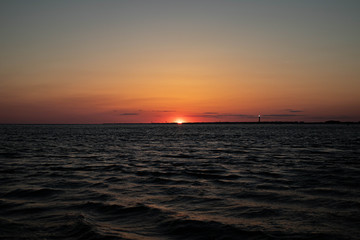 Obraz premium sunset at the sea