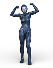 Obraz premium サイバーウーマン