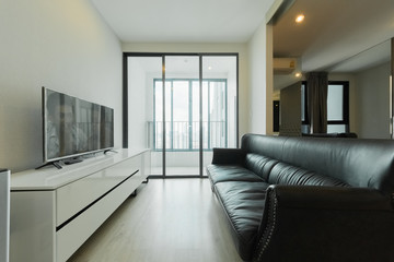 Interior, beautiful apartment, luxurious living room