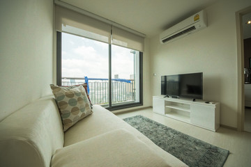 Modern interior of the apartment. Studio