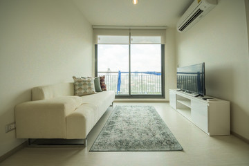 Modern interior of the apartment. Studio