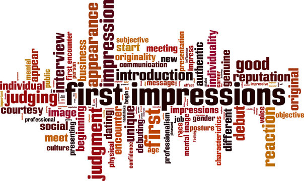 First Impressions Word Cloud