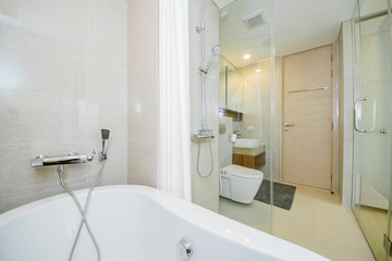 bathroom with a beautiful interior 