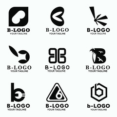 Modern Letter b Logo Collection