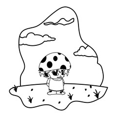 fungu elf in garden magic character