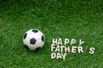 Happy Father's day to soccer with football