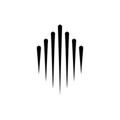 Black white line spark up logo design concept