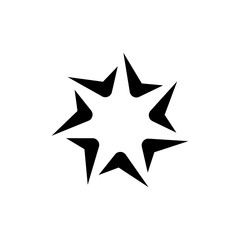 spark seven corner logo design concept