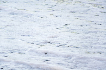 Abstract background of white marine foam