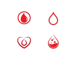 Blood ilustration logo vector