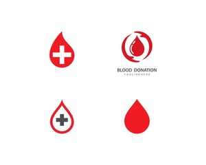 Blood ilustration logo vector