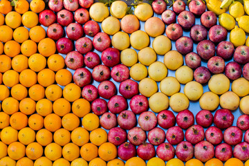 fruits exhibited in the market