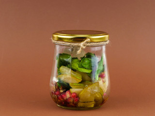 kitchen Board cooking vegetable salad leaf cheese nut pomegranate oil